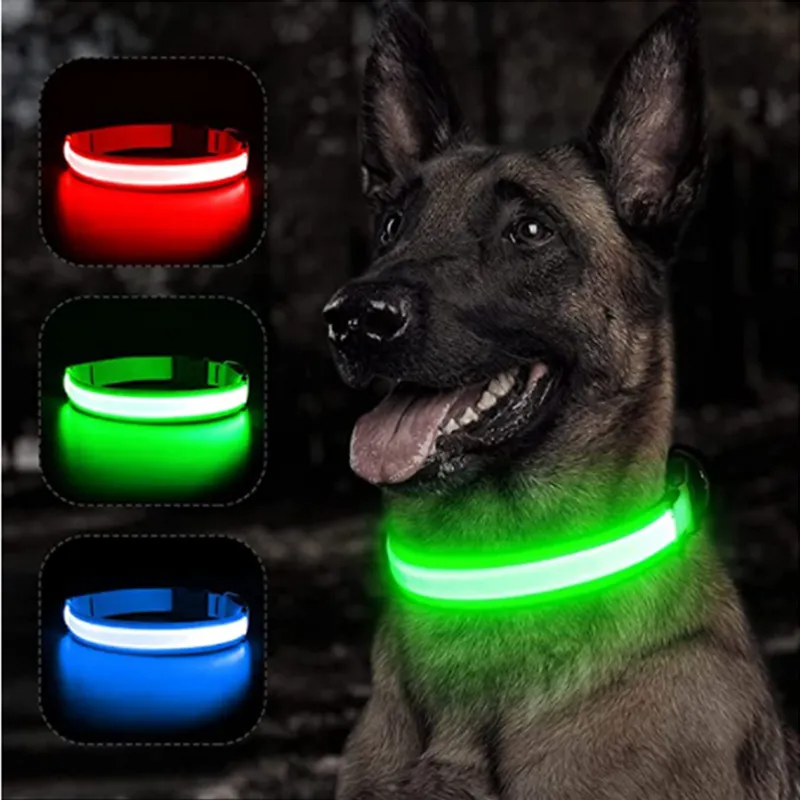 Collar Led Luminoso Mascotas Perro y Gato