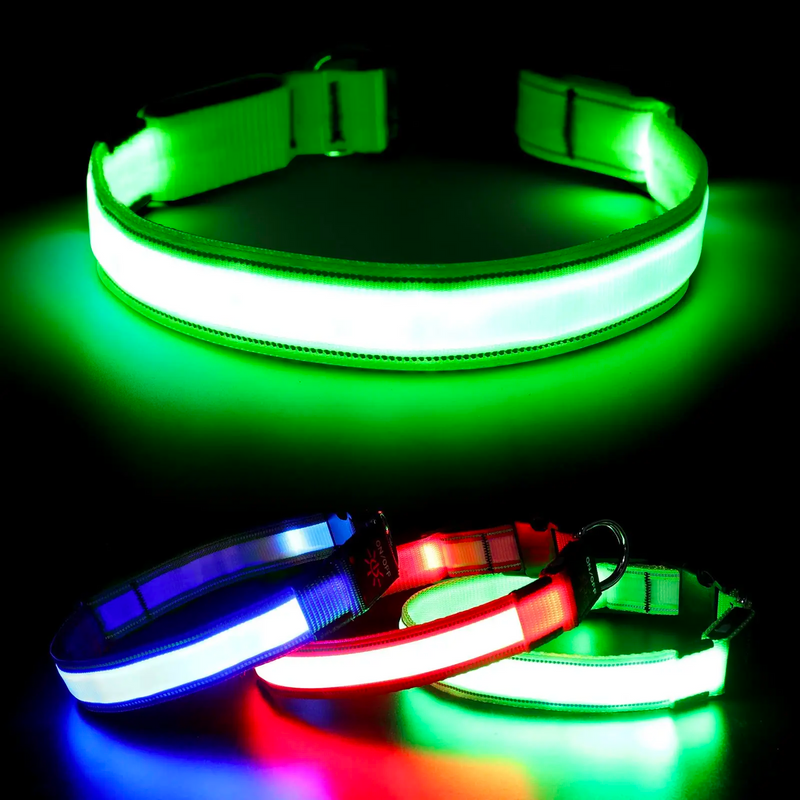 Collar Led Luminoso Mascotas Perro y Gato