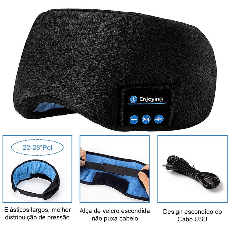 Tapa Ojos Con Aromaterapia y  Bluetooth