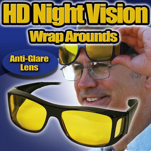 Gafas HD Visión Wrap Arounds Día y Noche