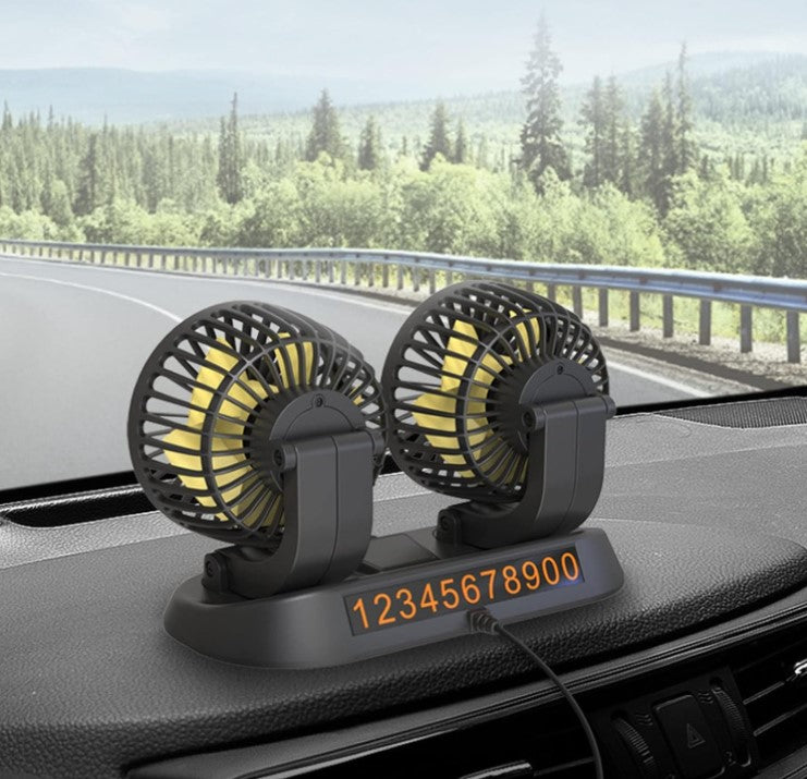 Ventilador de Doble Cabeza para Coche